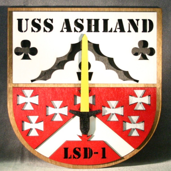 USS Ashland - LSD 1 5D Wall tribute